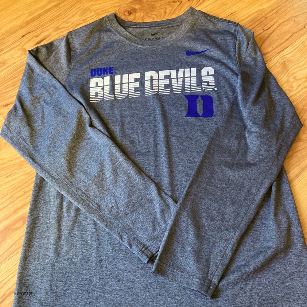 Nike Duke Blue Devils dri-fit long sleeve shirt.